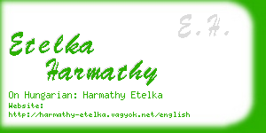 etelka harmathy business card